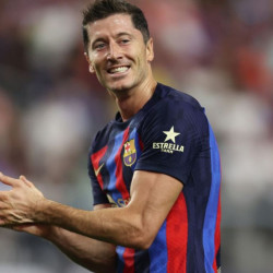 Robert Lewandowski znów strzelił dwa gole dla Barcelony