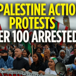  Demonstracje propalestyńskie w całym kraju, aresztowano ponad 100 osób