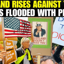 Setki osób w Edynburgu i Aberdeen protestowało przeciwko wizycie Trumpa w Szkocji