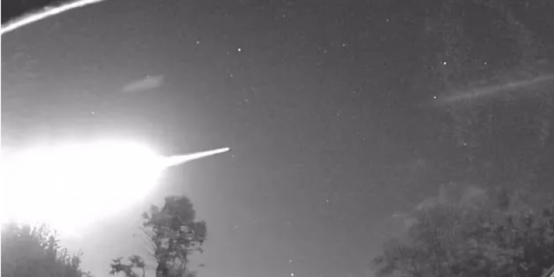 Zielony meteor nad Anglią