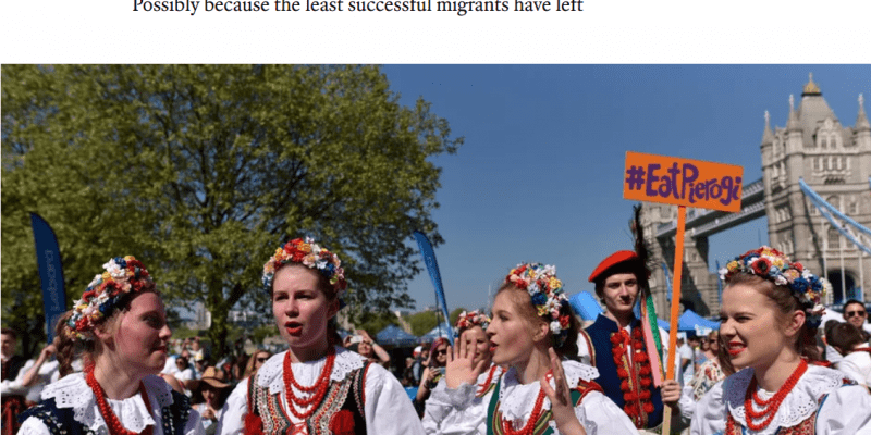Polscy imigranci w Wielkiej Brytanii zarabiają więcej, niż rodowici Brytyjczycy