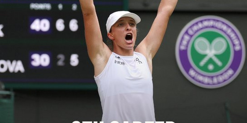 Iga Świątek w finale Wimbledonu